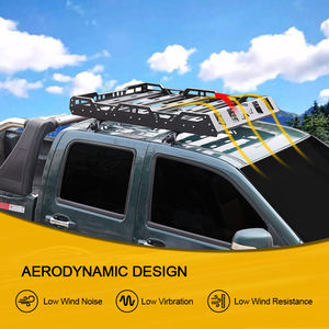 Barres de toit robustes JINHUIJU pour 4x4, panier de chargement, porte-bagages, boîte de transport pour accessoires universels de voiture, en acier - Product Image 2