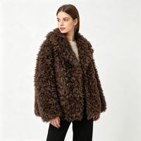 Veste Courte Décontractée Zeyu pour Femme en Fausse Fourrure Bouclée, Manteau d'Hiver Chaud Oversize Style Streetwear, Manteau en Fausse Fourrure Écologique pour Femme ODM / OEM