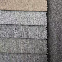 Tissu d'ameublement uni 100 % polyester tissé de Chine, vente en gros, haute qualité, anti-boulochage, résistant aux taches