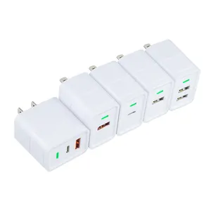 Super Fast Charging With Led Light 5W 10W 18W 20W Type C Power Charger For All Cell Phone Portable Travel Charger