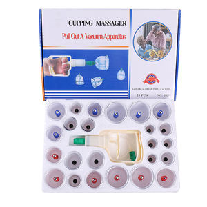 Set di 24 Coppette per Terapia Tradizionale Cinese, Metodo Fisico per Rilassare i Muscoli e Promuovere la Circolazione Sanguigna - Product Image 1