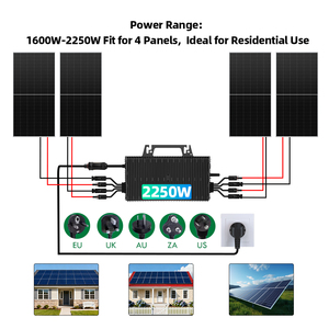 96.5% đỉnh hiệu quả mô-đun cấp MPPT <span class=keywords><strong>on</strong></span>-lưới điện 2250W năng lượng mặt trời biến tần lưới Tie Micro biến tần 2250W cho các dự án PV dân cư - Product Image 4
