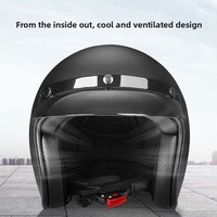 Casque de moto certifié 3C BYB/701M3C pour véhicules électriques, design rétro vintage, toutes saisons, tailles unisexes M-XXL
