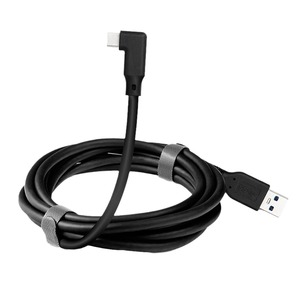 Oculus Quest 2 Type C Data <b>Cable</b> 1m 2m 5m Right Angle <b>USB</b> Connector Black Extended Adapter - Product Image 1