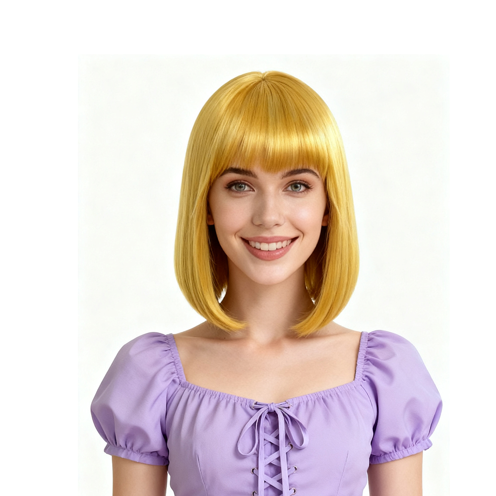 Gold bob wig