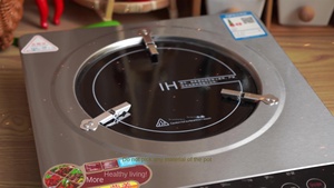 Cuisinière à induction portable électrique 3500W à commande tactile, 2 brûleurs, en acier inoxydable, étanche, chauffage rapide, usage commercial, vapeur - Product Image 4