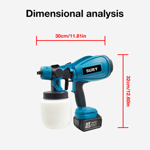 SUBY Small High-pressure Electric Spray Gun, Lithium Battery-powered Dedicated Furniture <strong>Paint</strong> with High <strong>Atomization</strong> - Product Image 3