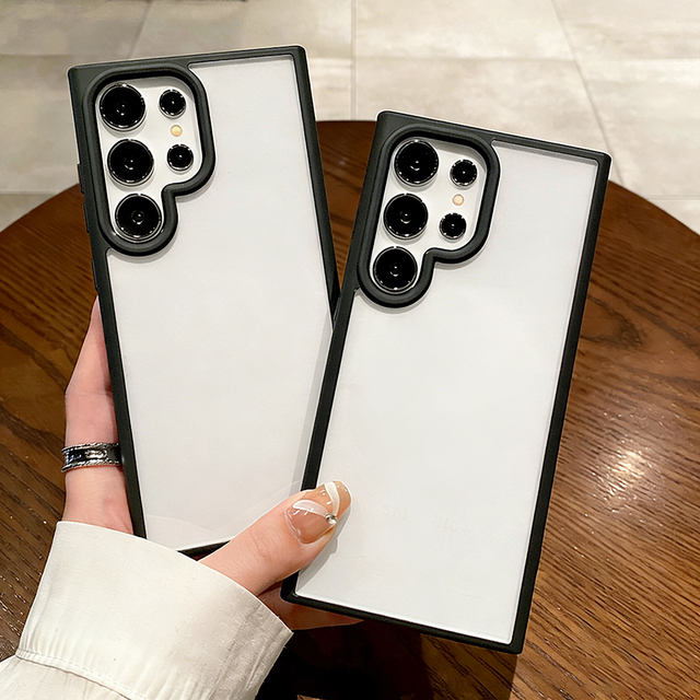New Design Frosted Acrylic 2-in-1 Anti-Drop Protection Mobile Phone Case for All Mobile Phone Models DIY Painted Phone Cases
