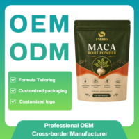 Capsules de Maca à Marque Privée Personnalisée, Poudre de Racine de Maca Pure, Adaptogène, Soulagement du Stress, Soutien Énergétique, Fabricant de Capsules OEM