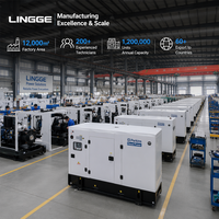 Grupo Electrógeno Diésel Silencioso Parkins de 15kVA, 20kVA, 30kVA, 50kVA, 60kVA LINGGE Trifásico con Motor Original del Reino Unido