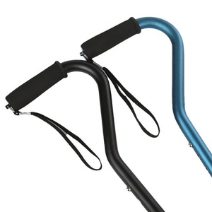 Aluminum Alloy Cane With <b>Hook</b> Handle Telescopic Foldable Height Adjustable Non Slip Walking Stick For Elderly Hiking Support - Product Image 5