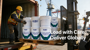 Peinture époxy pour sol de garage domestique de la marque YXC, antistatique, auto-nivelante, base ciment, résine époxy liquide, application au rouleau - Product Image 6