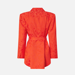 Elegante Completo Casual da Donna 2 Pezzi: Top e <span class=keywords><strong>Pantaloni</strong></span> a Gamba Dritta <span class=keywords><strong>con</strong></span> Maniche Lunghe, Motivo Tinta Unita in Tessuto Pettinato - Product Image 6