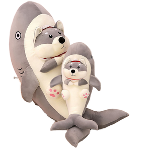 Internet célébrité farce meilleur ami poupée de mariage créatif océan requin chien en peluche oreiller lavé Techniques pour le soulagement du Stress - Product Image 1
