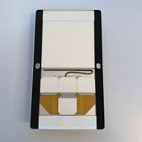 Plaque de porte tactile LED en verre trempé pour hôtel avec logo personnalisable, numéro de chambre, fonctions DND et MUR