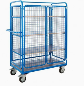 Mracking Heavy Duty Warehouse Stacking Storage Supermarket Logistics <strong>Trolley</strong> <strong>Roll</strong> Containers 4 Sides <strong>Roll</strong> Cage with Wheel - Product Image 4