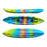 Bateaux de sports nautiques 2 + 1 bateau triple kayak de pêche 2 + 1 places peut utiliser à la fois la banquette arrière mais aussi la chaise à cadre alu