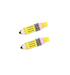 5 pièces/ensemble, pinces à cheveux en tissu pailleté de dessin animé tendance, mignonnes, colorées, en forme de pomme, accessoires pour cheveux de filles - Product Image 5