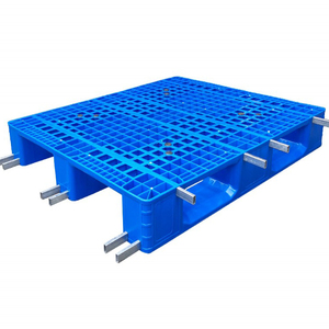 Heavy Duty 3 Skids Industry Utilizado Palé <span class=keywords><strong>de</strong></span> plástico Euro Carretilla elevadora Palet Racking Almacén Palé <span class=keywords><strong>de</strong></span> plástico - Product Image 3