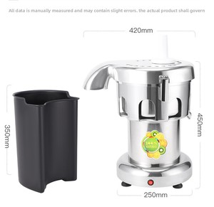 Presse-agrumes électrique en acier inoxydable pour usage commercial avec extraction centrifuge pour hôtel, <span class=keywords><strong>bar</strong></span> à <span class=keywords><strong>jus</strong></span> et restaurant - Product Image 3