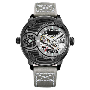 Reloj de Negocios para Hombre, Personalizado al por Mayor de Fábrica, Caja de Acero Inoxidable, Movimiento Mecánico+Quartz <span class=keywords><strong>GMT</strong></span>, Resistente al Agua - Product Image 1