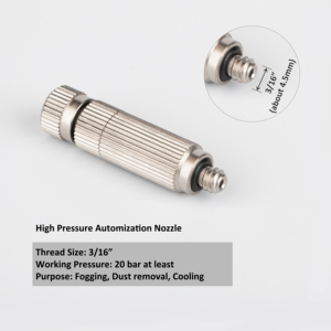 หัวฉีดสามระดับเคลือบนิกเกิลสำหรับพ่นหมอกในโรงเรือนเพาะปลูกพืชผัก - Product Image 3