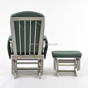 Fauteuil à bascule en bois de haute qualité, directement de l'usine, avec repose-pieds, pour chambre d'enfant - Product Image 4