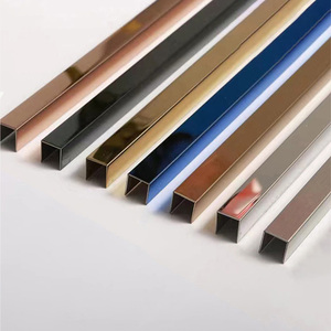 Phụ kiện sàn gạch hồ sơ thép không gỉ gạch TRIM U kênh cho sàn trang trí - Product Image 1