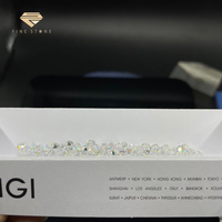 Polished ct cilalı lab yetiştirilen elmas yuvarlak parlak şekil DEF beyaz renk VVS-VS gevşek elmas boyutu 4.0mm 0.23-0.29ct 1/4