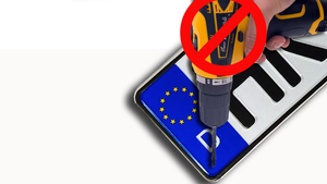 Juego de sujetadores de gancho y bucle para matrícula de coche, sin marco, para todos los coches estándar - Product Image 3