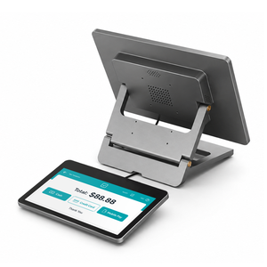 Terminale POS All-in-One in Lega di Alluminio con Doppio Schermo Touch da 15,6 Pollici + 11,6 Pollici, Sistema Windows per Ristoranti, Registratore di Cassa - Product Image 1
