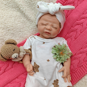 ตุ๊กตาเด็กแรกเกิดทำจากซิลิโคน18นิ้ว, ตุ๊กตาเด็กแรกเกิดสามารถดื่มได้ทำด้วยมือของเล่นทา<span class=keywords><strong>สี</strong></span>3D - Product Image 4