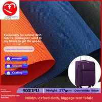 900D PU PVC Revêtement Oxford Tissu Imperméable Haute Densité Tissu pour Sac d'École Tente Sac de Premiers Secours Sac à Dos