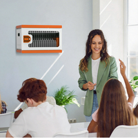Armoire de charge USB 16 ports PD 3.0 avec alimentation indépendante 12W et fonction de synchronisation pour tablettes, idéale pour la technologie éducative