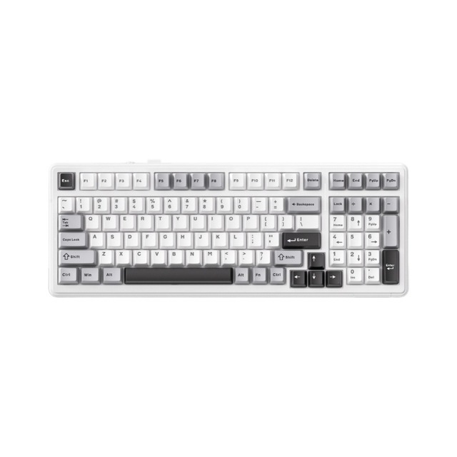 AULA F99 Gaming Wireless Mechanical Keyboard Ergonomic Design Triple-Mode Hot-Swappable RGB Backlit 99 Keys DIY Customizable