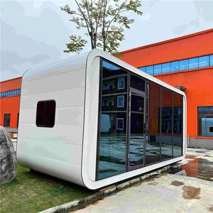 Maison préfabriquée moderne en structure acier, type cabane <span class=keywords><strong>Apple</strong></span>, étanche, résistante au vent, avec panneaux sandwich isolés - Product Image 3