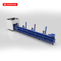 Mesin Pemotong Pipa Laser Fiber Leadhan Laser Double Chuck Digital Otomatis Cypcut untuk Industri Manufaktur Furnitur