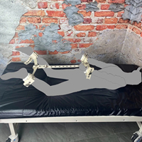 HM médical lit retenue poignet Bondage verrouillage cheville poignets tissu menottes corps restrictif BDSM Position sexuelle Hogtie