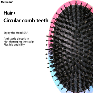 Mysterious Universe Brosse à cheveux démêlante en poils de sanglier Brosse à cheveux confortable et de luxe avec boîte en papier <span class=keywords><strong>ou</strong></span> pochette en tissu - Product Image 4