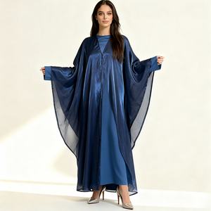 Robe Abaya élégante et modeste en polyester imprimé de haute qualité, sur mesure, pour femmes musulmanes, tenue de soirée et de cérémonie de luxe - Product Image 1