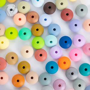 Nouveaux produits 2023 unique bébé dentition silicone perle caractère bricolage perles fabrication de bijoux enfants <span class=keywords><strong>Non</strong></span> Toxique à mâcher - Product Image 2