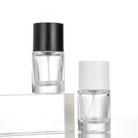 Bon marché 30ml 50 ml flacon de parfum vaporisateur vide vintage fumé super clair givré 50 ml flacons de parfum ronds en verre avec pulvérisateur de brouillard