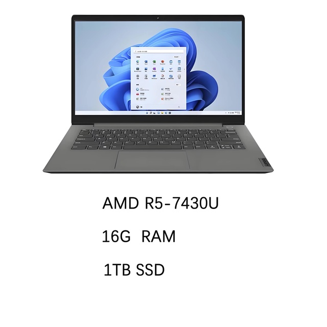 New Lenovo ThinkBook14 AMD R5-7430U 16G Memory 1TB SSD 14" FHD Win11 Customizable AMD Radeon Graphics  Portable Business Laptop