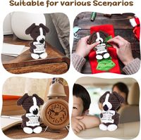 AICase Cadeaux de soutien émotionnel au crochet pour femmes, pour les amoureuses des Corgis et des Chiens Teckel, inspirants, petits, uniques et mignons, pour anniversaire