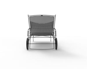 Durevole sedie a <span class=keywords><strong>sdraio</strong></span> in metallo per esterni in ferro con ruote per la spiaggia Patio a bordo piscina giardino parco cortile uso - Product Image 6