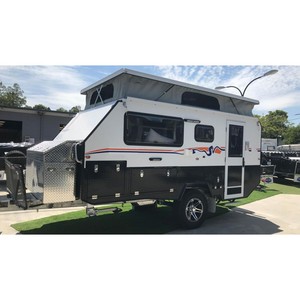 Ecocampor Pop Top Camper en aluminium avec frein électrique <span class=keywords><strong>pour</strong></span> le camping tout-terrain et les aventures en plein air avec un <span class=keywords><strong>auvent</strong></span> - Product Image 4