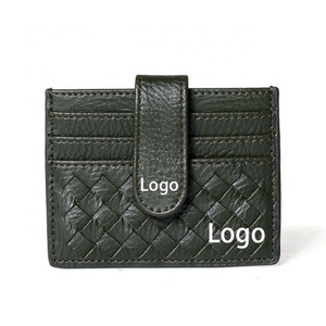 Factory Price <b>Slim</b> Fine Leather Unisex ID Credit <b>Card</b> Name Business Waterproof Portable <b>Card</b> <b>Holder</b> Wallet - Product Image 2