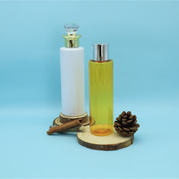 Flacon cosmétique PET avec logo personnalisé, emballage de luxe pour soins de la peau avec couvercle en diamants de cristal pour lotion, tonique, essence