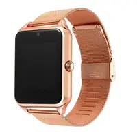 Metalen Band Smart Horloge A1 Z60 Mannen Vrouwen Pols Smartwatch Horloge Voor Apple Android Telefoon Pk DZ09