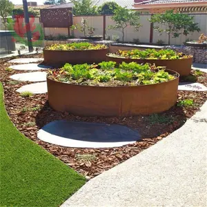 Bordure de jardin en acier corten, bordure de jardin pour aménagement paysager